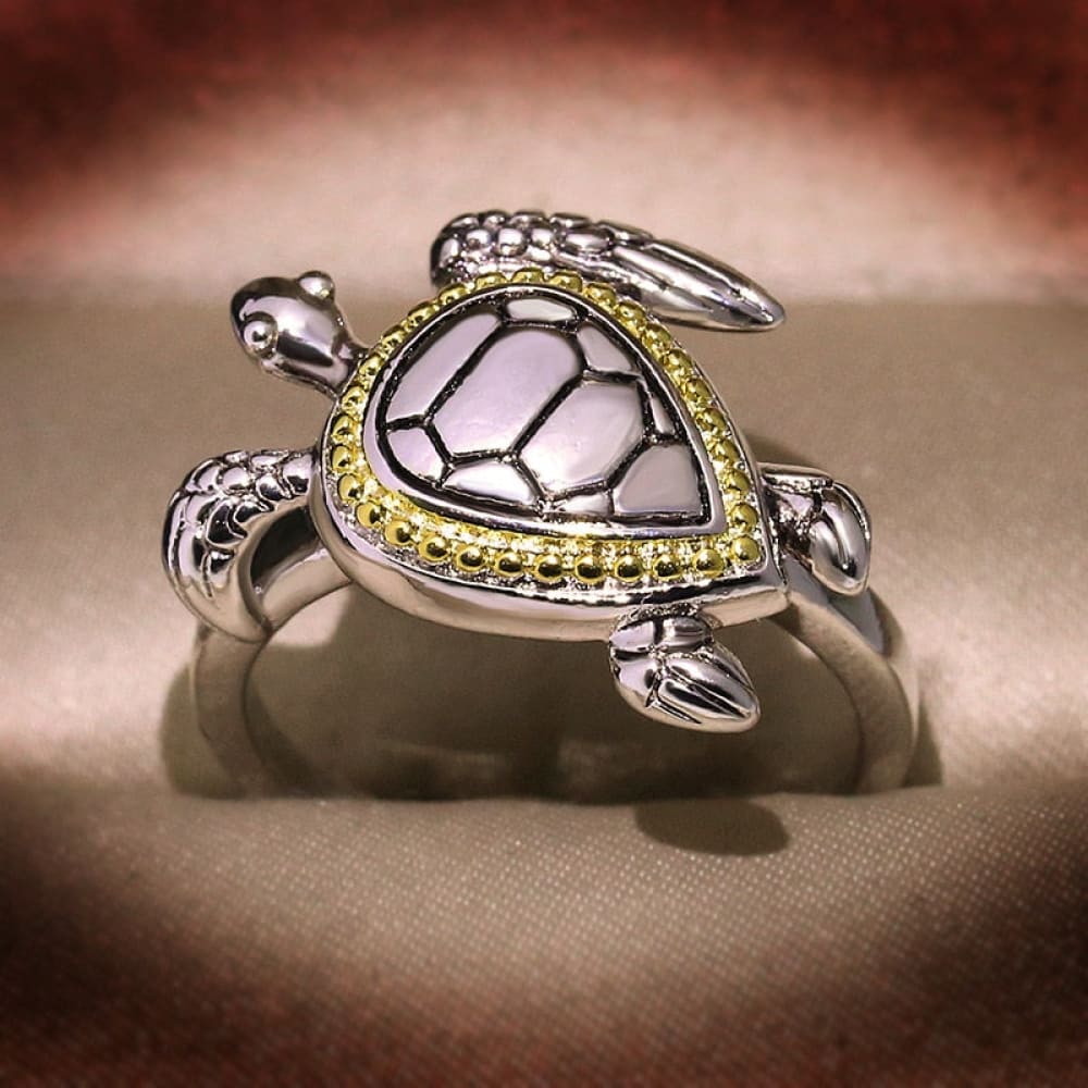Silver Sterling Sea Turtle Ring