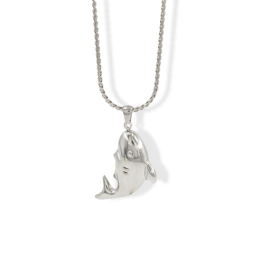 Silver Sterling Shark Necklace