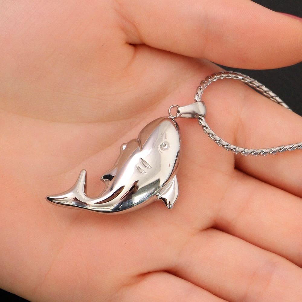 Silver Sterling Shark Necklace