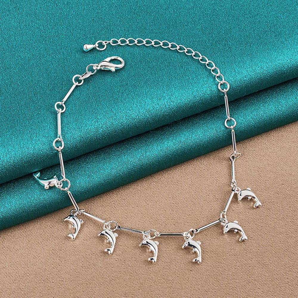 Silver Whale Bracelet