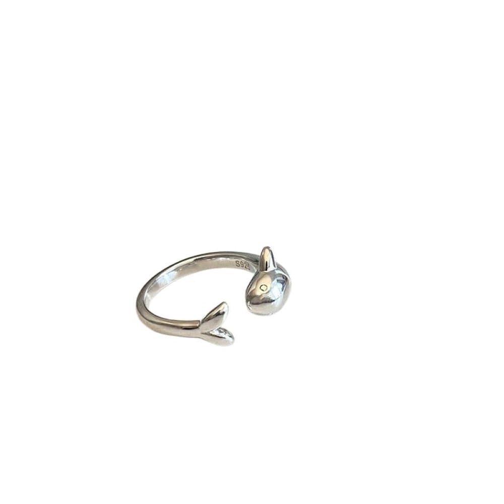 Silver Whale Ring