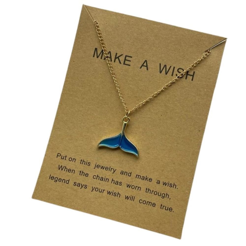 Silver Whale Tail Necklace