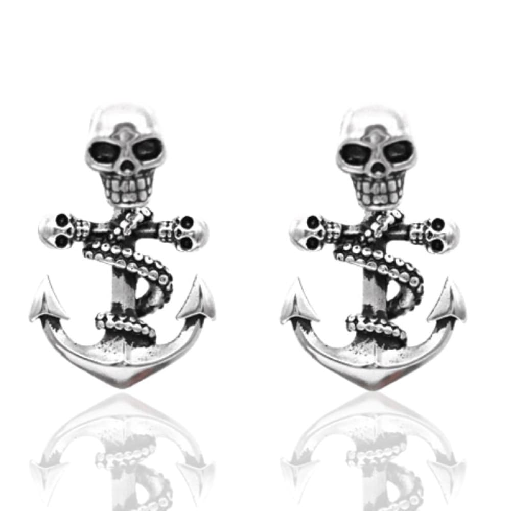 skull-anchor-earrings