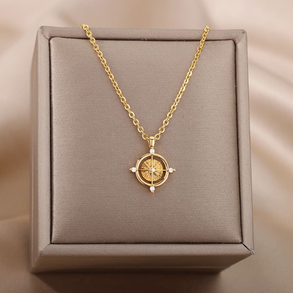 Small Compass Necklace