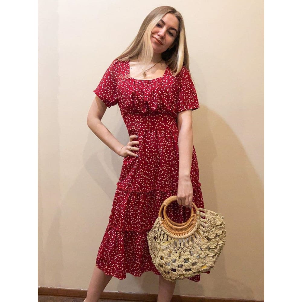 Square Neck Beach Dress