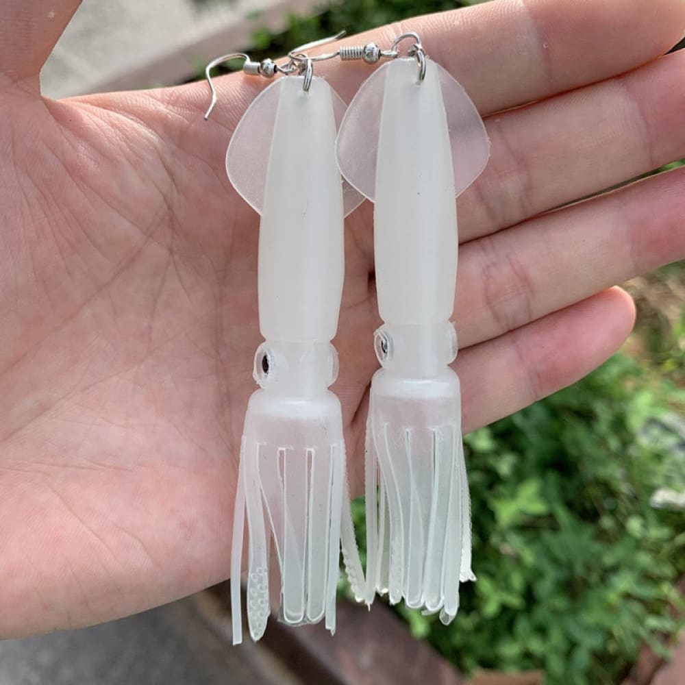 Squid Fish Hook Earrings