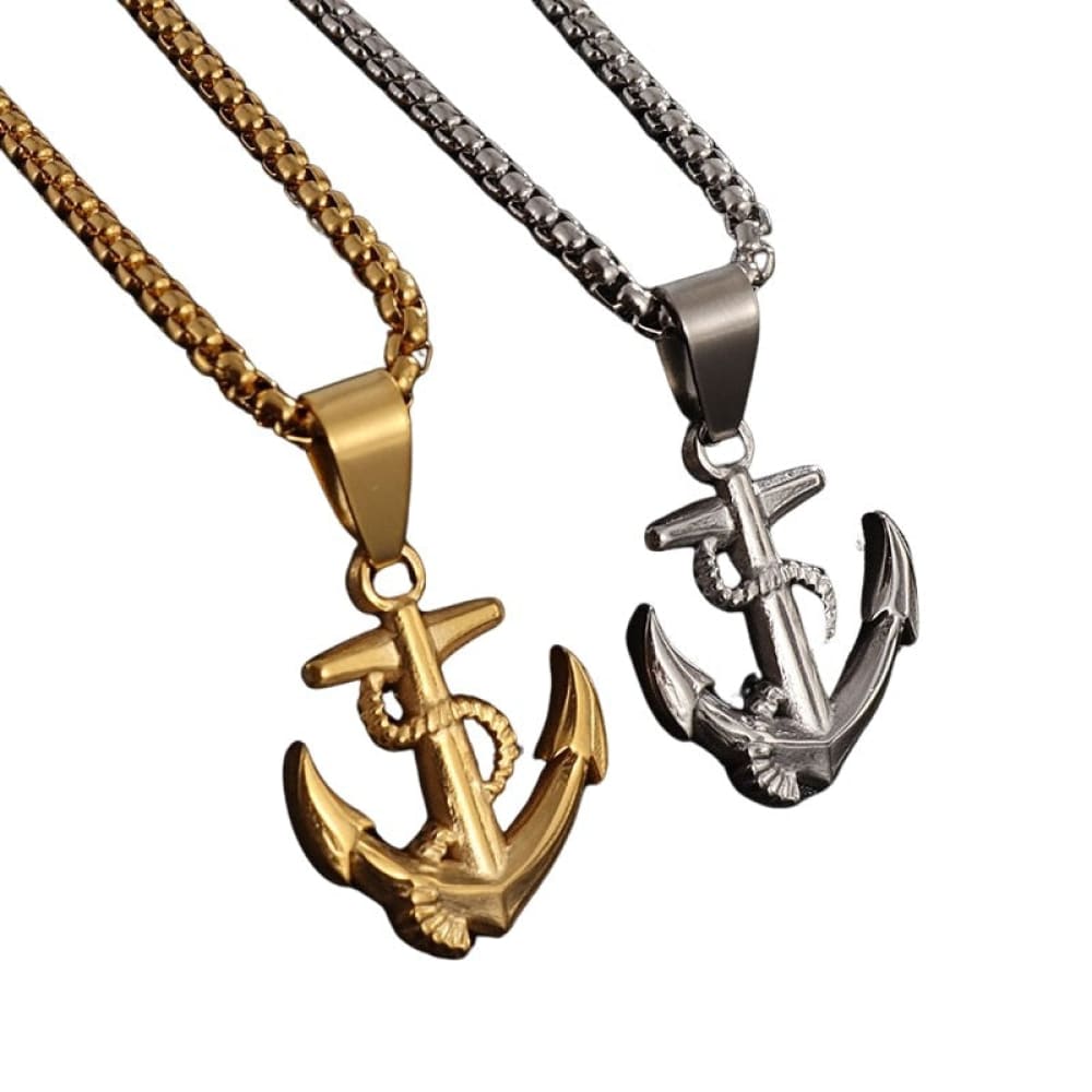 Stainless Anchor Necklace
