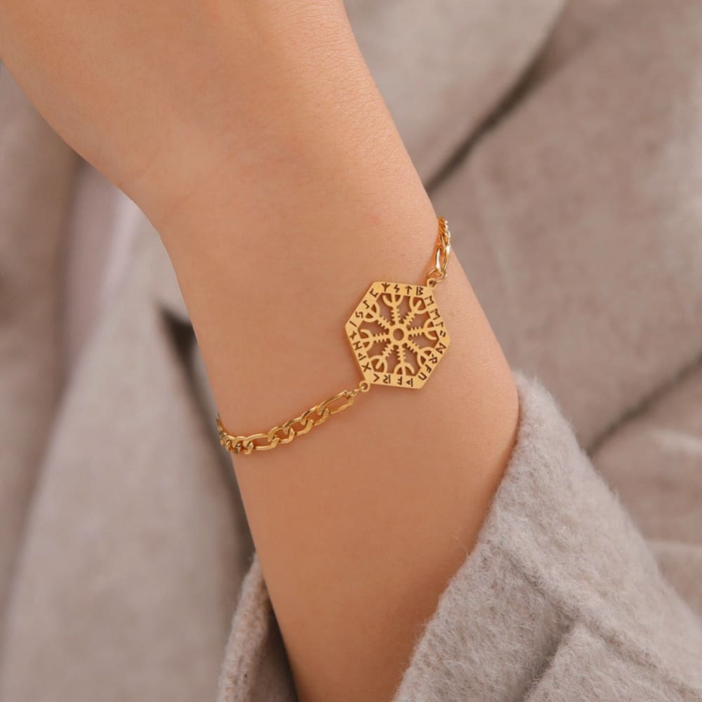 Stainless Compass Bracelet