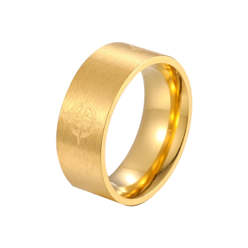 Stainless Compass Ring