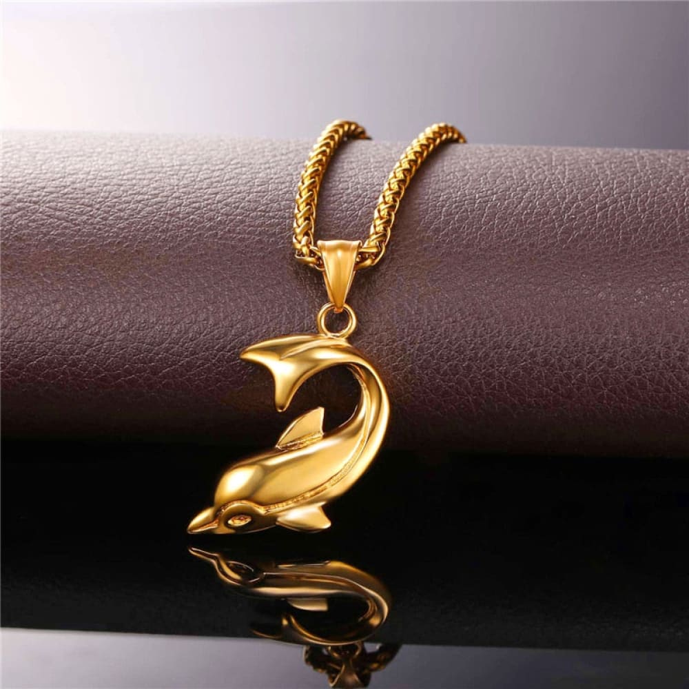 Stainless Dolphin Necklace
