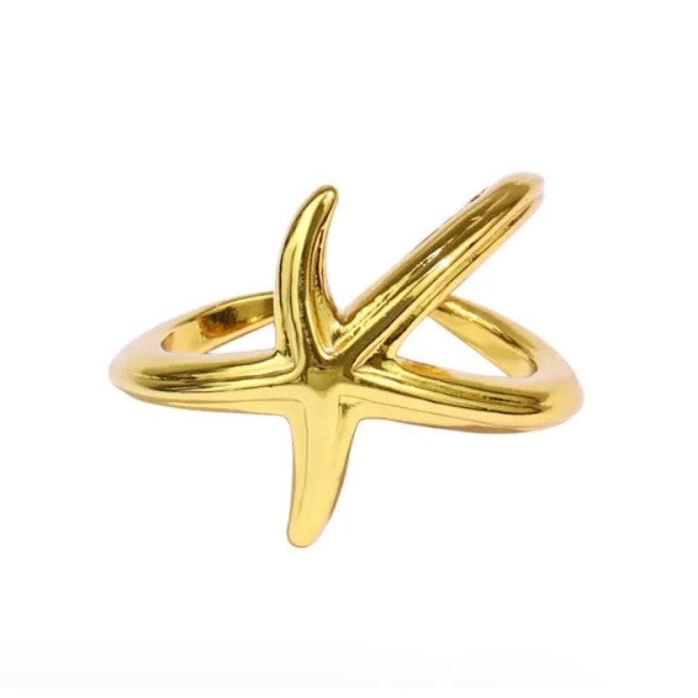 Stainless Starfish Ring