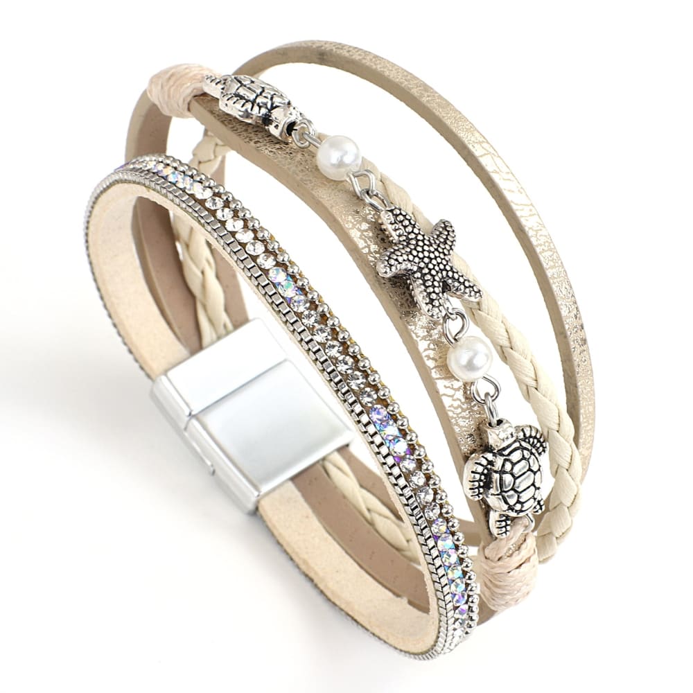 Starfish Bangle Bracelet