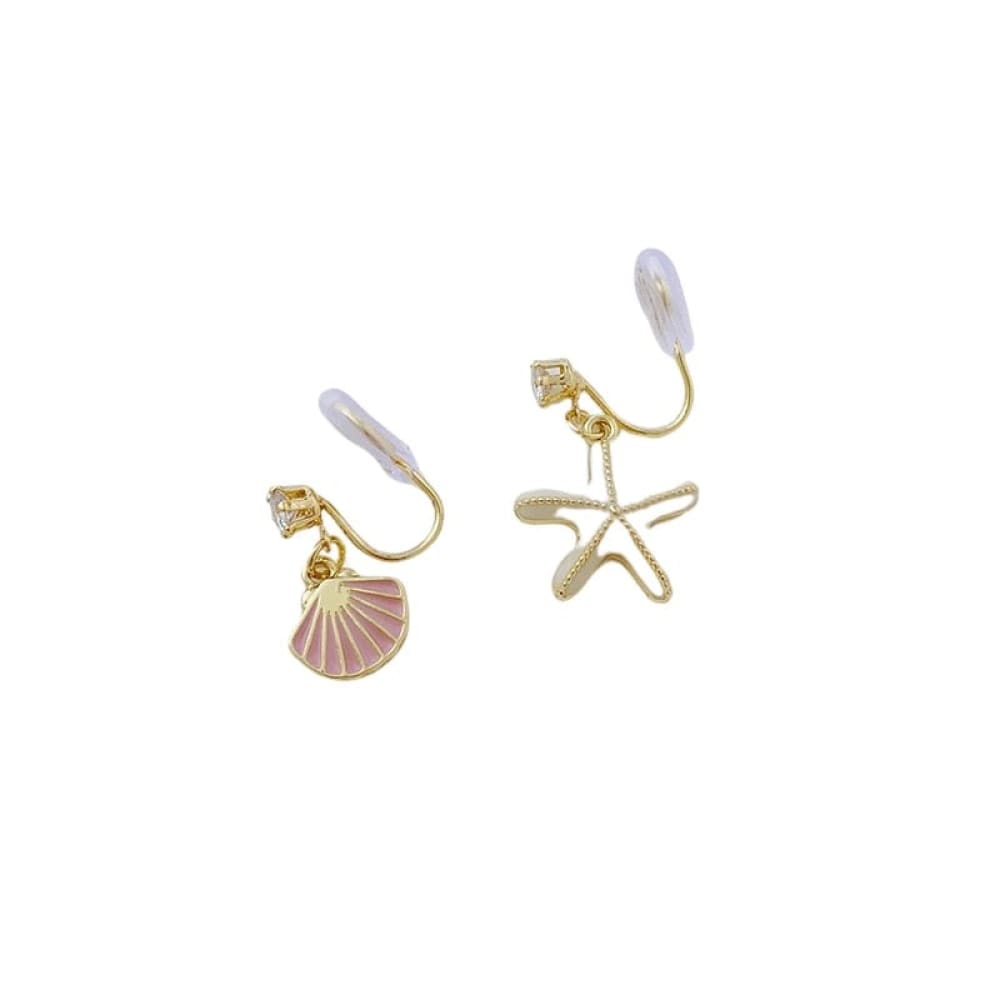 Starfish Earrings Gold