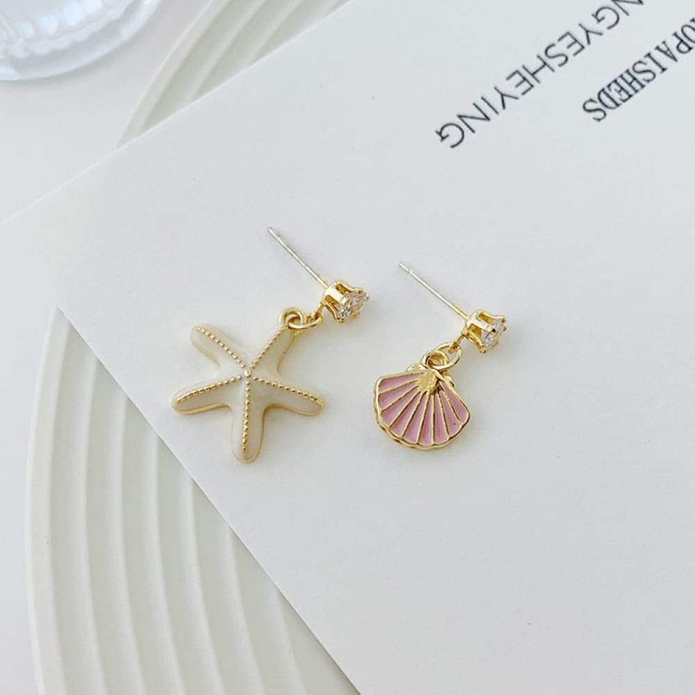 Starfish Earrings Gold