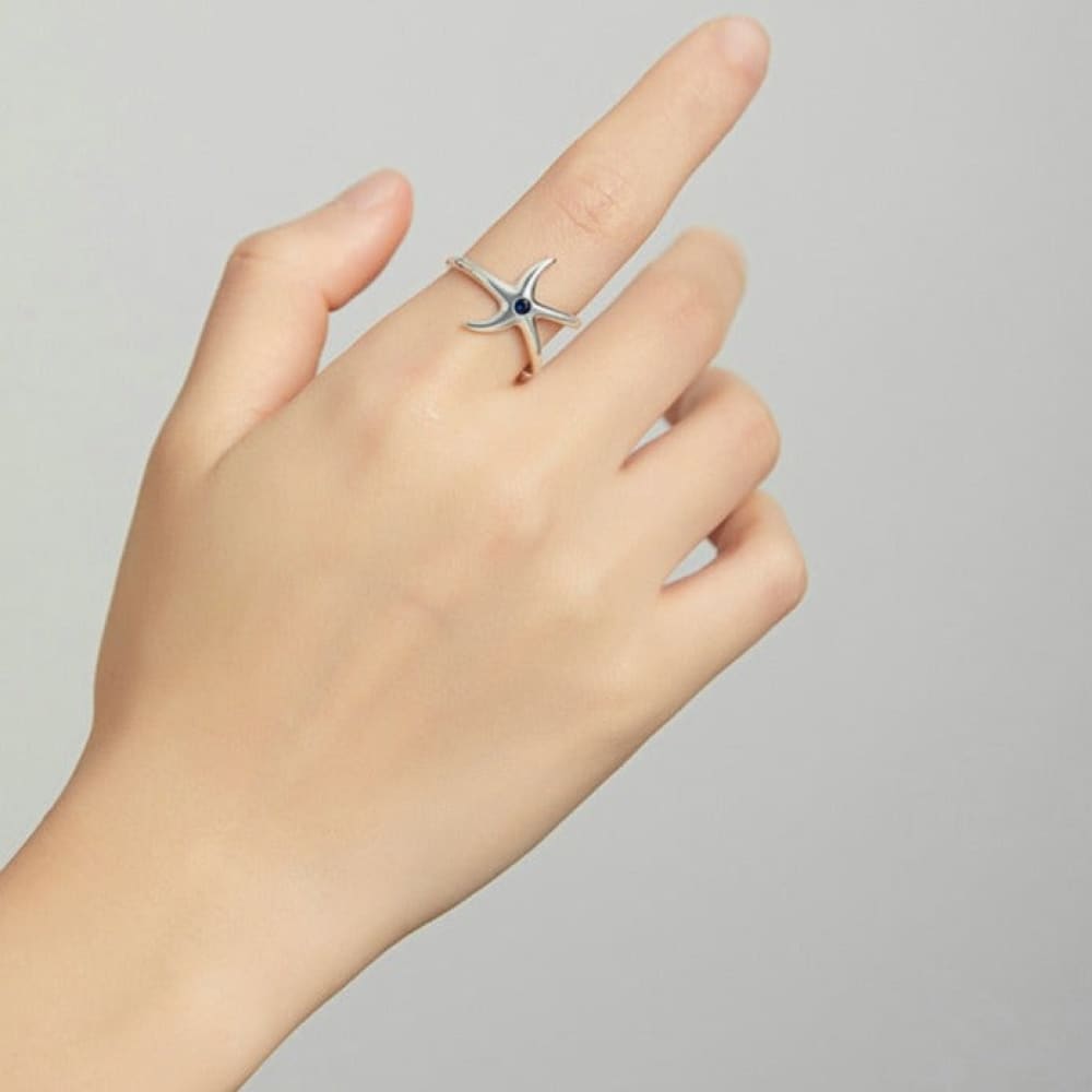 Starfish Gem Ring