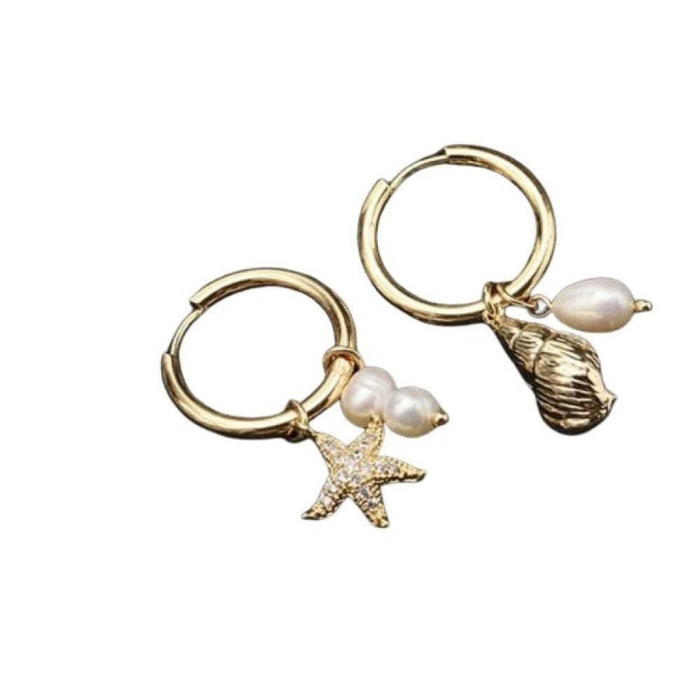 Starfish Gold Earrings