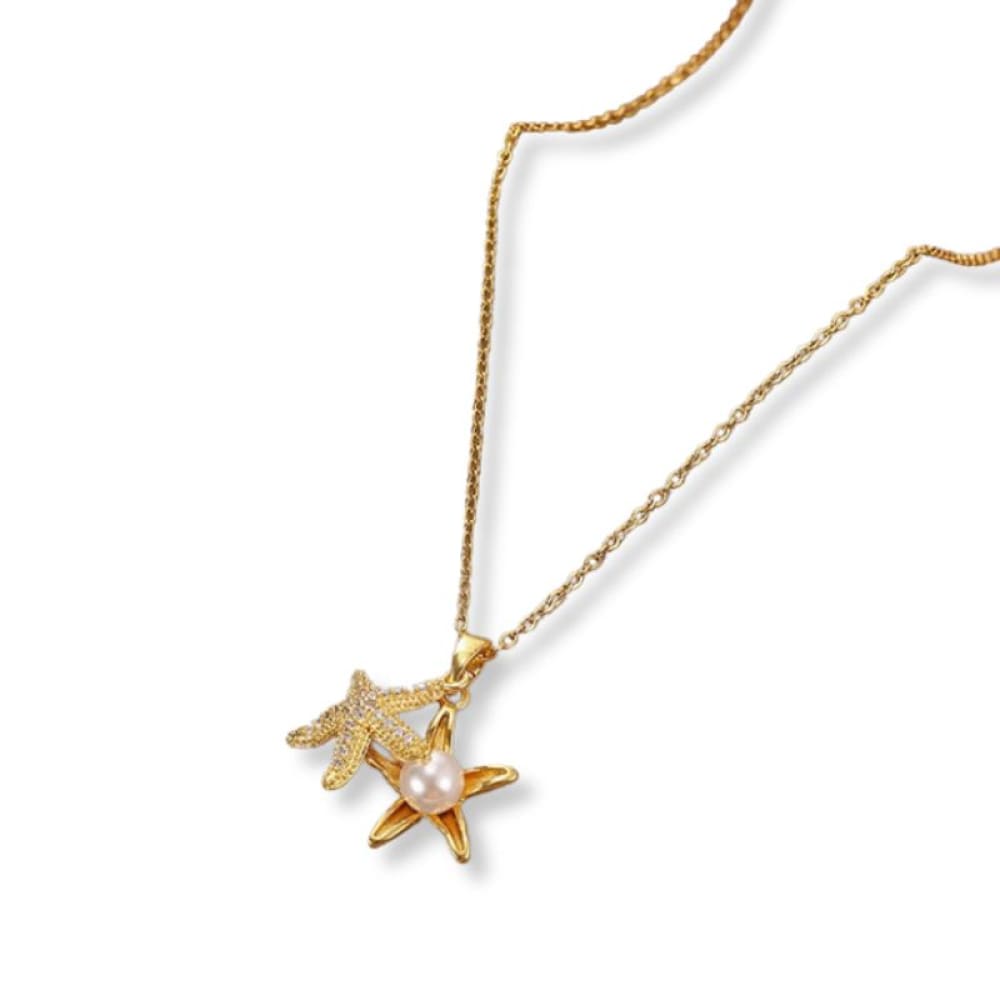 Starfish Pearl Necklace