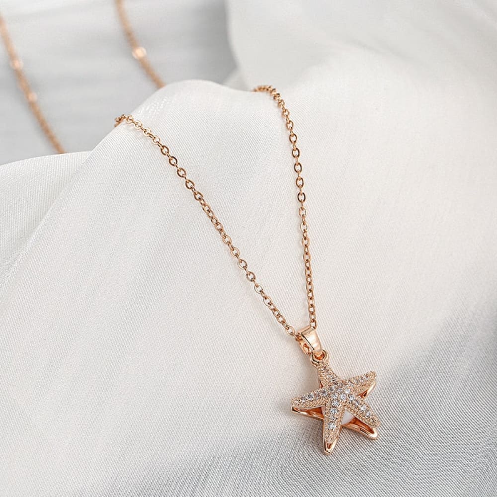Starfish Pearl Necklace