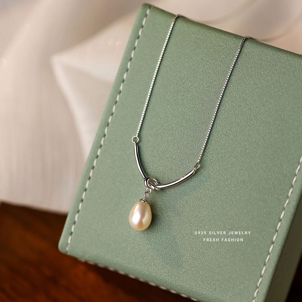 Sterling Pearl Beach Necklace