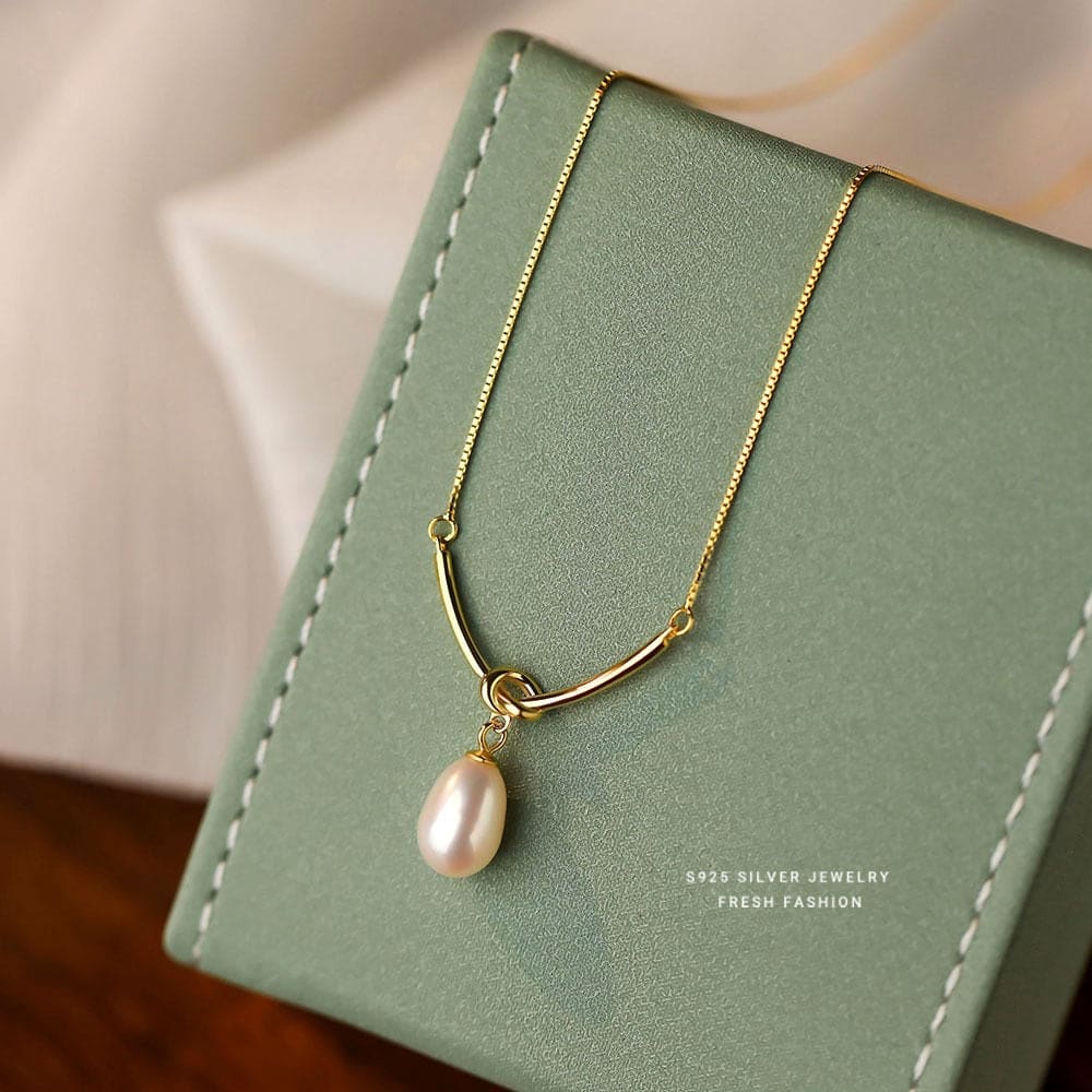 Sterling Pearl Beach Necklace