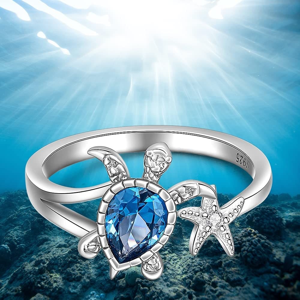 Sterling Sea Turtle Ring