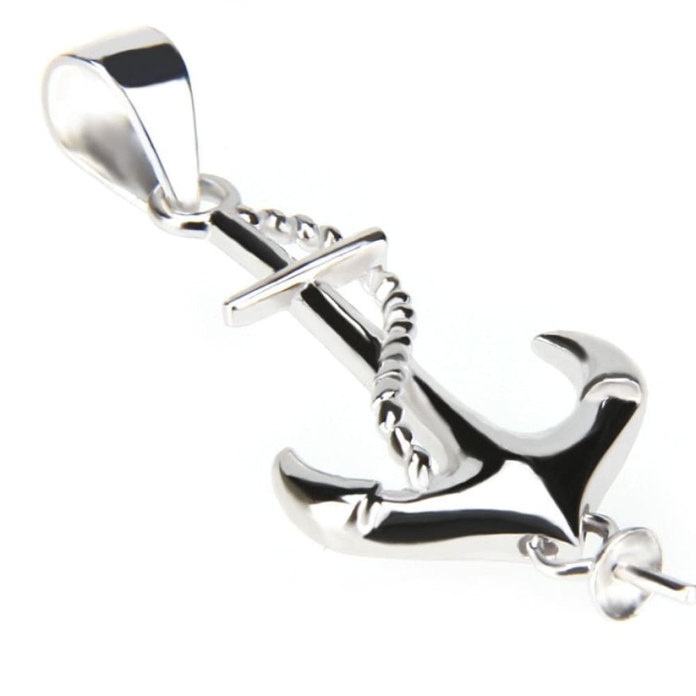 Sterling Silver Anchor Necklace