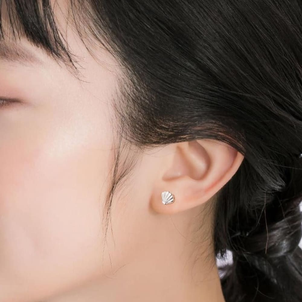 Sterling Silver Shell Earrings