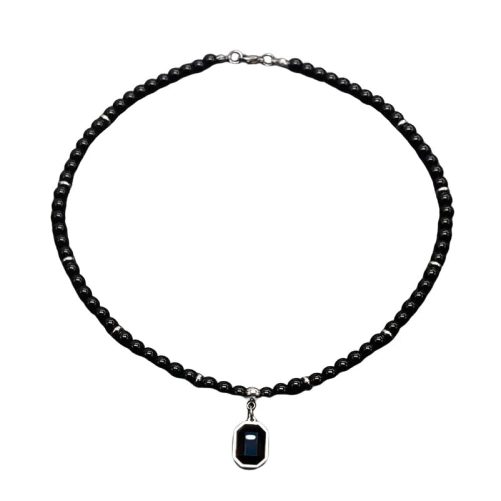 Stone Black Surfer Necklace
