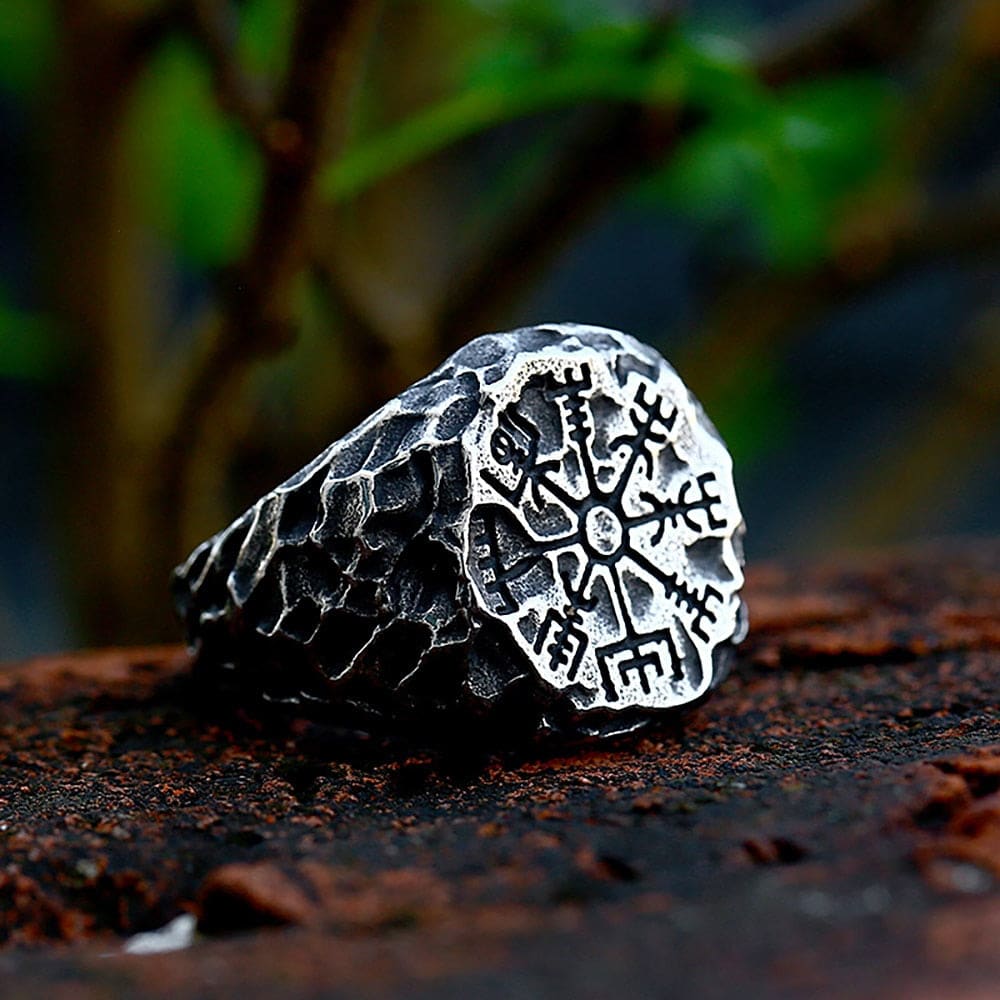 Stone Compass Ring