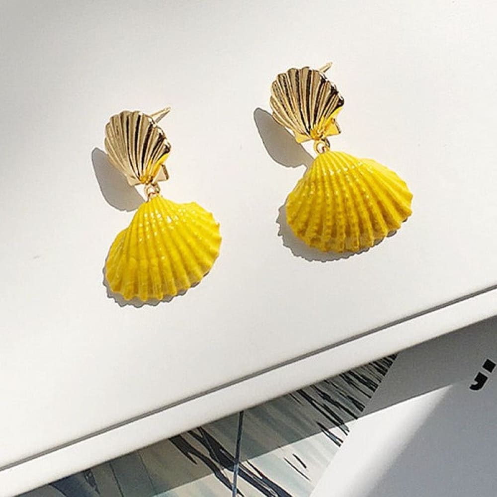 Summer Boho Shell Earrings