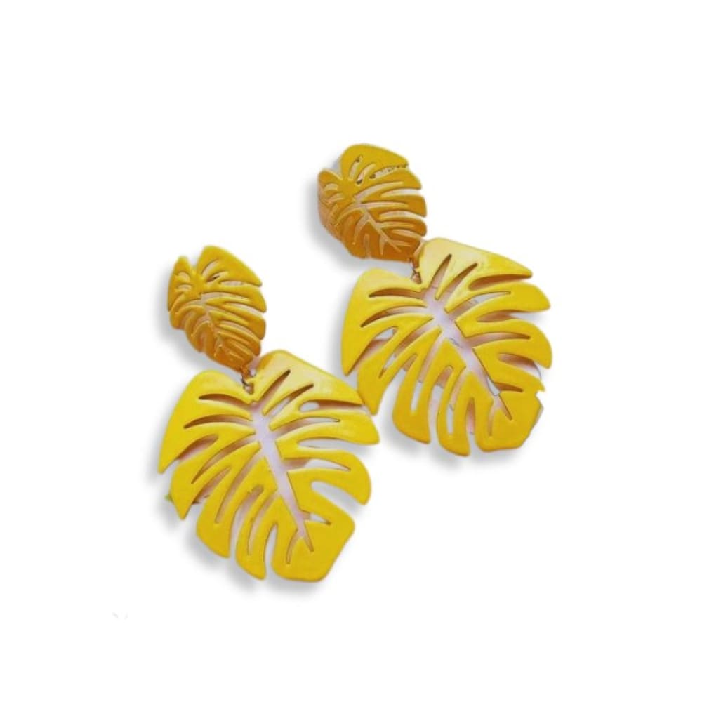 Summer Leaf Beach Earrings