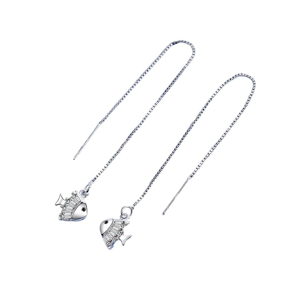 Thread Fish Earrings