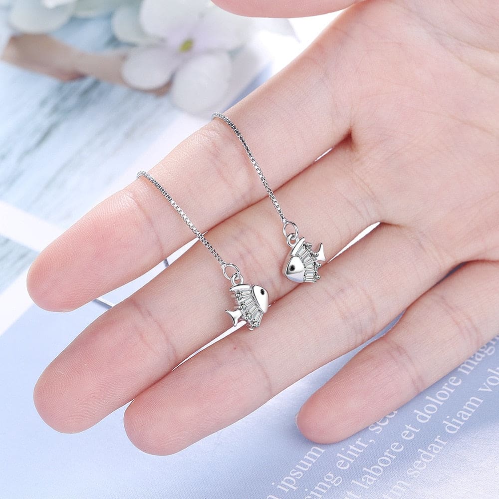 Thread Fish Earrings