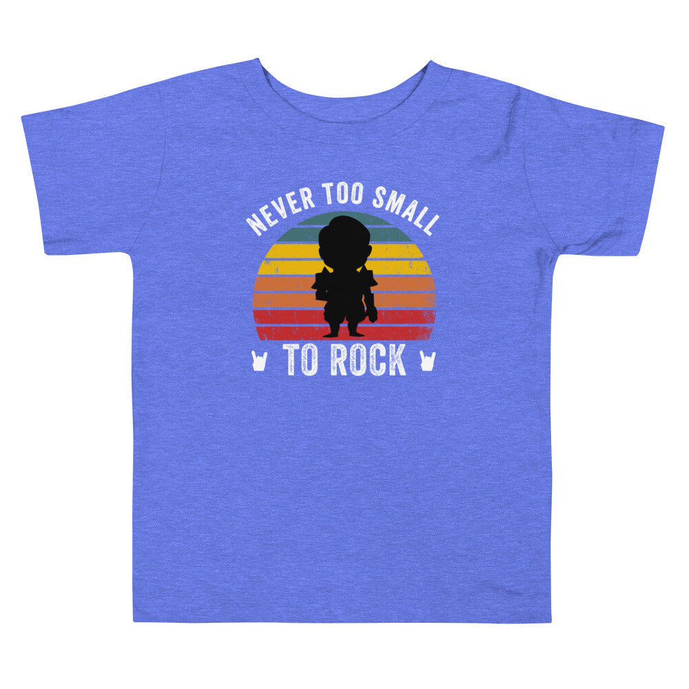 Never Too Small To Rock Kids Shirt, Funny heavy metal baby t-shirt, Toddler Short Sleeve Tee, Heavy metal baby shirt, Hard rock baby shirt - Madeinsea©