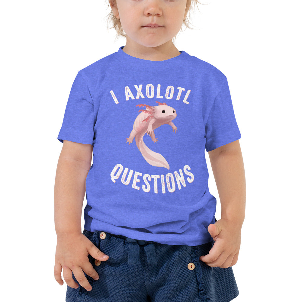 I axolotl questions, Axolotl Fish Toddler Shirt, Axolotl Lover Gift, Cute Axolotl Kids TShirt, Axolotl Baby Shirt, Animal Lover kids shirt - Madeinsea©