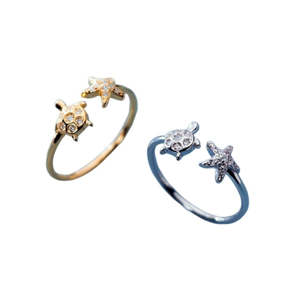 Turtle Starfish Ring