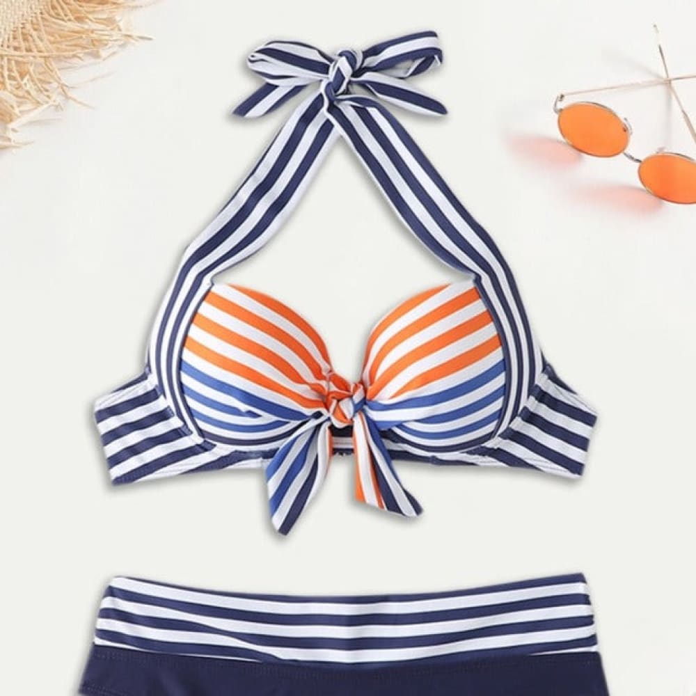 Two Piece Nautical Swimwear