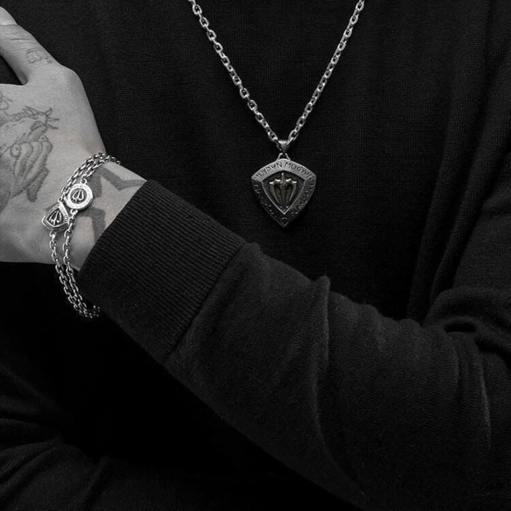 Ukrainian Trident Necklace
