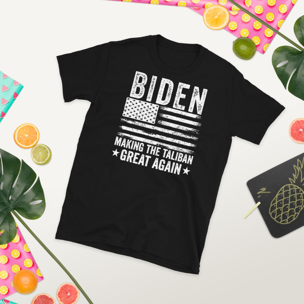 Making Taliban Great Again Shirt, Funny Biden Harris Shirt, Anti Biden Shirt, Republican American Flag Shirt - Madeinsea©