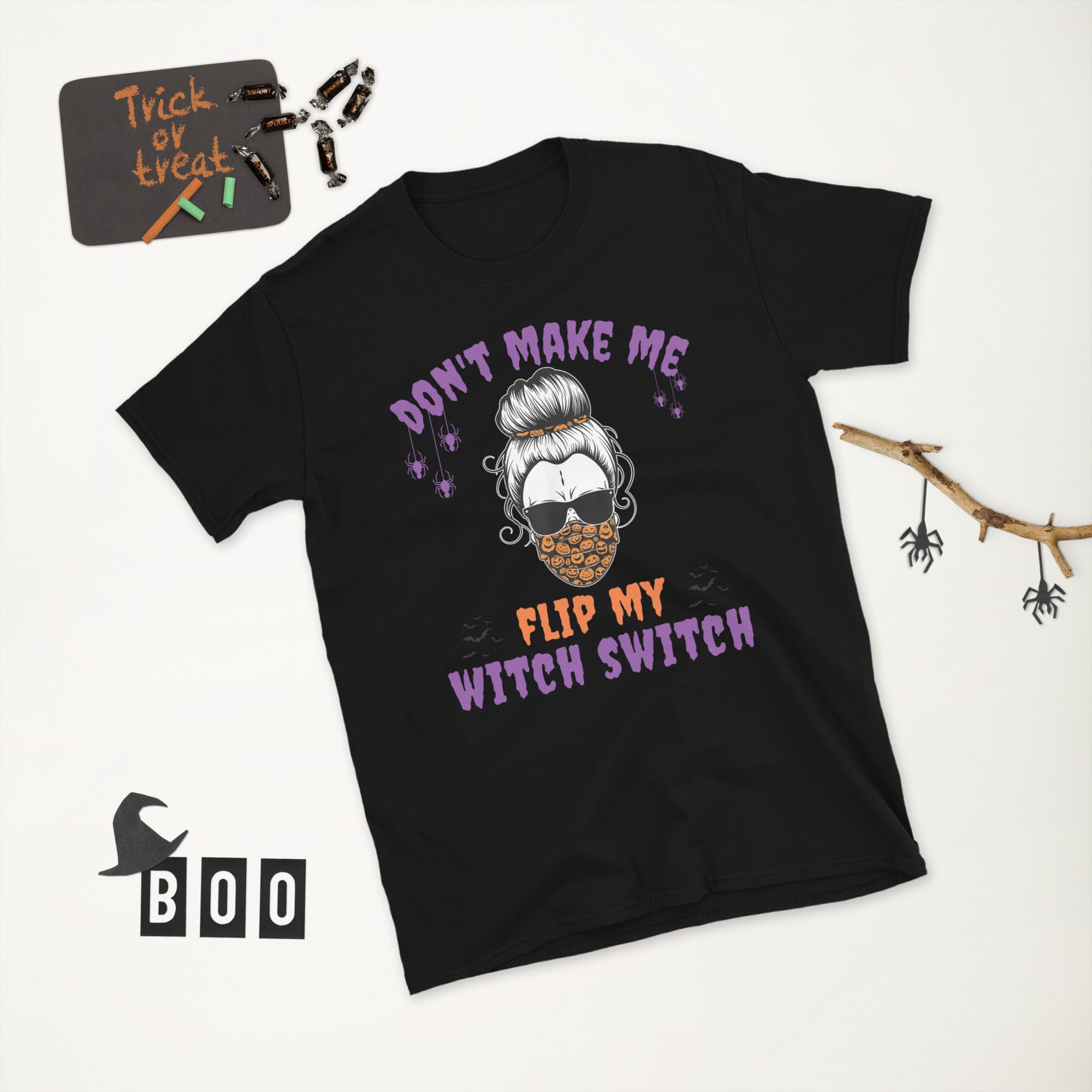 Don't Make Me Flip My Witch Switch, Funny Halloween Shirt, Halloween Costume, Funny Gift For Mom, Cute Halloween Witch Tshirt, Witch Tee - Madeinsea©