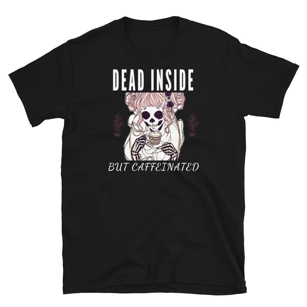 Dead Inside but Caffeinated, Coffee Skeleton shirt, Dead inside shirt, funny coffee skeleton mom shirt,funny coffee shirt - Madeinsea©