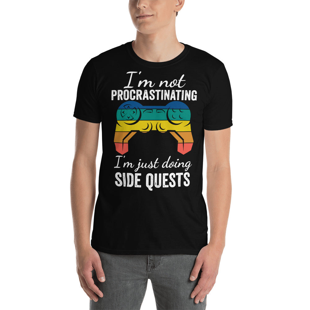 Not Procrastinating, Doing Side Quests, Procrastination Shirt, Not Proctastinating, Sarcastic Gaming Shirt, Side Quests, RPG Gamer Shirt - Madeinsea©