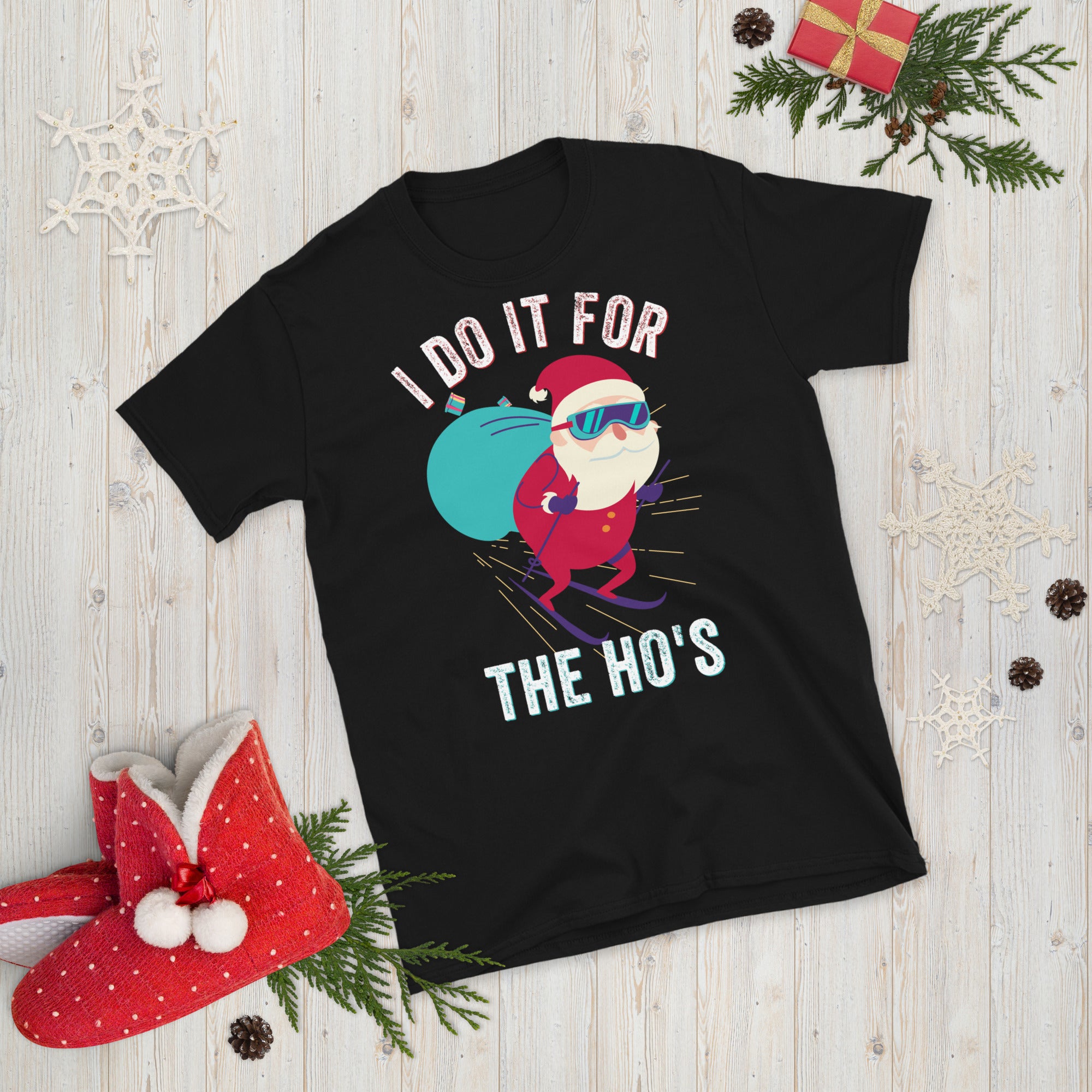 I Do It For The Hos Shirt, Rude Christmas Shirt, Santa Face Shirt, Santa Face Shirt, Rude Xmas Shirt, Offensive Xmas Gifts, Joke Xmas - Madeinsea©