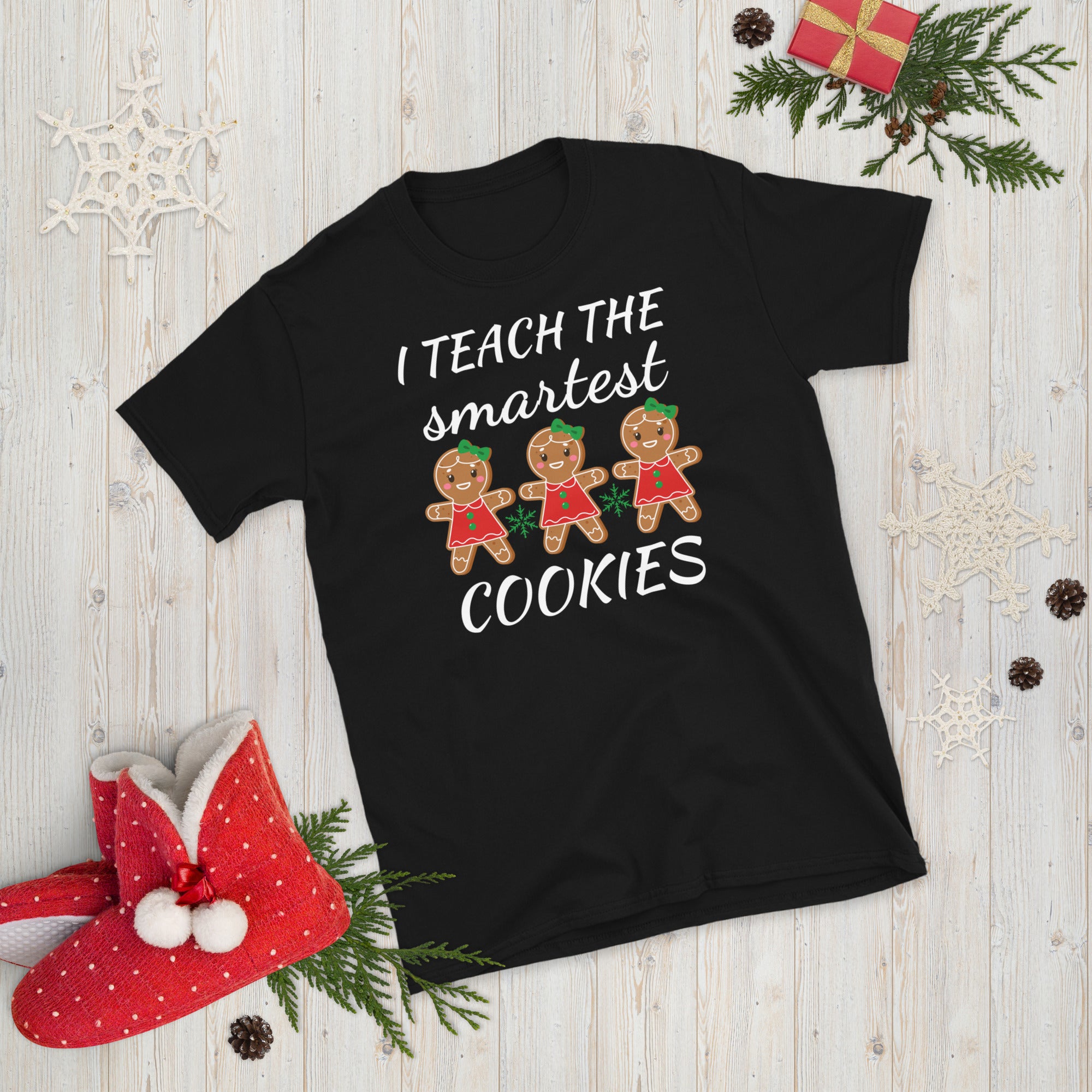 Ich unterrichte die klügsten Kekse Shirt, Lehrer Weihnachtsshirt, Lehrer Weihnachtsgeschenke, klügste Kekse, Smart Cookies Tee, Xmas Lehrer T-Shirt