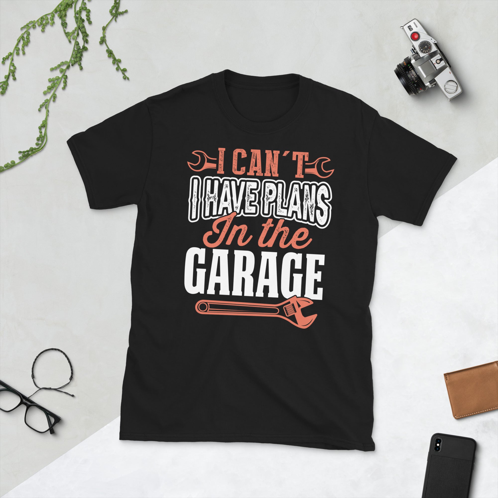 Ich kann nicht, ich habe Pläne in der Garage, Automechaniker Shirt, Lustiges Mechaniker Geschenk, Auto Auto Ingenieur T Shirt, Mechaniker T Shirt, Geschenk für Mechaniker