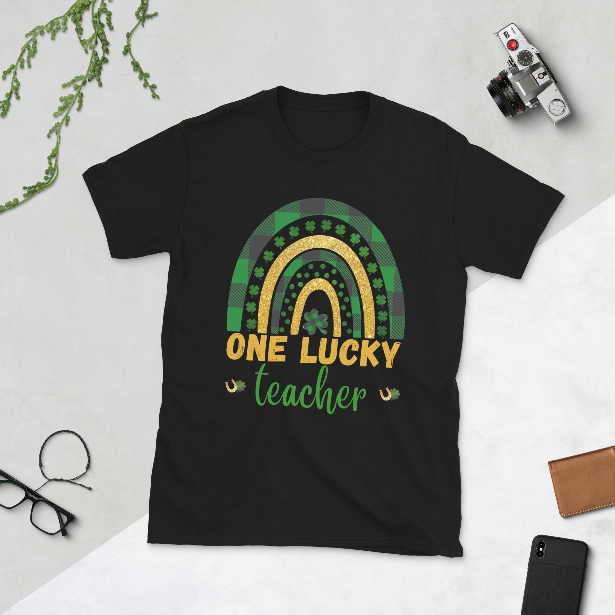 One Lucky Teacher Rainbow Shirt, St Patricks Day Teacher Shirt,Lucky Shirt, St Patricks Shirt, Shamrock Shirt, St Pattys Shirt,Teacher Gifts - Madeinsea©