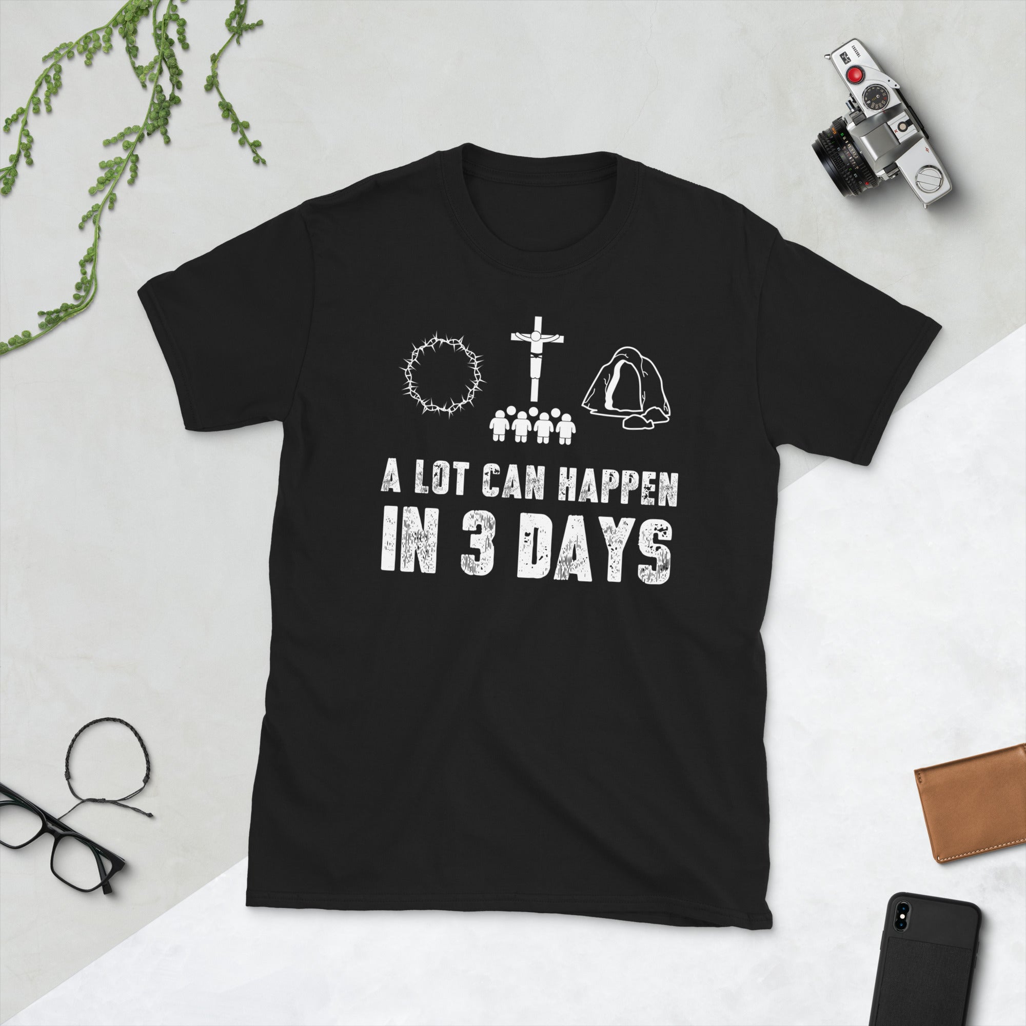A Lot Can Happen in 3 Days T Shirt, Funny Easter Shirts, Jesus Shirt, Shirts for Easter, Easter Gift, Jesus Easter Shirt, He is Risen TShirt