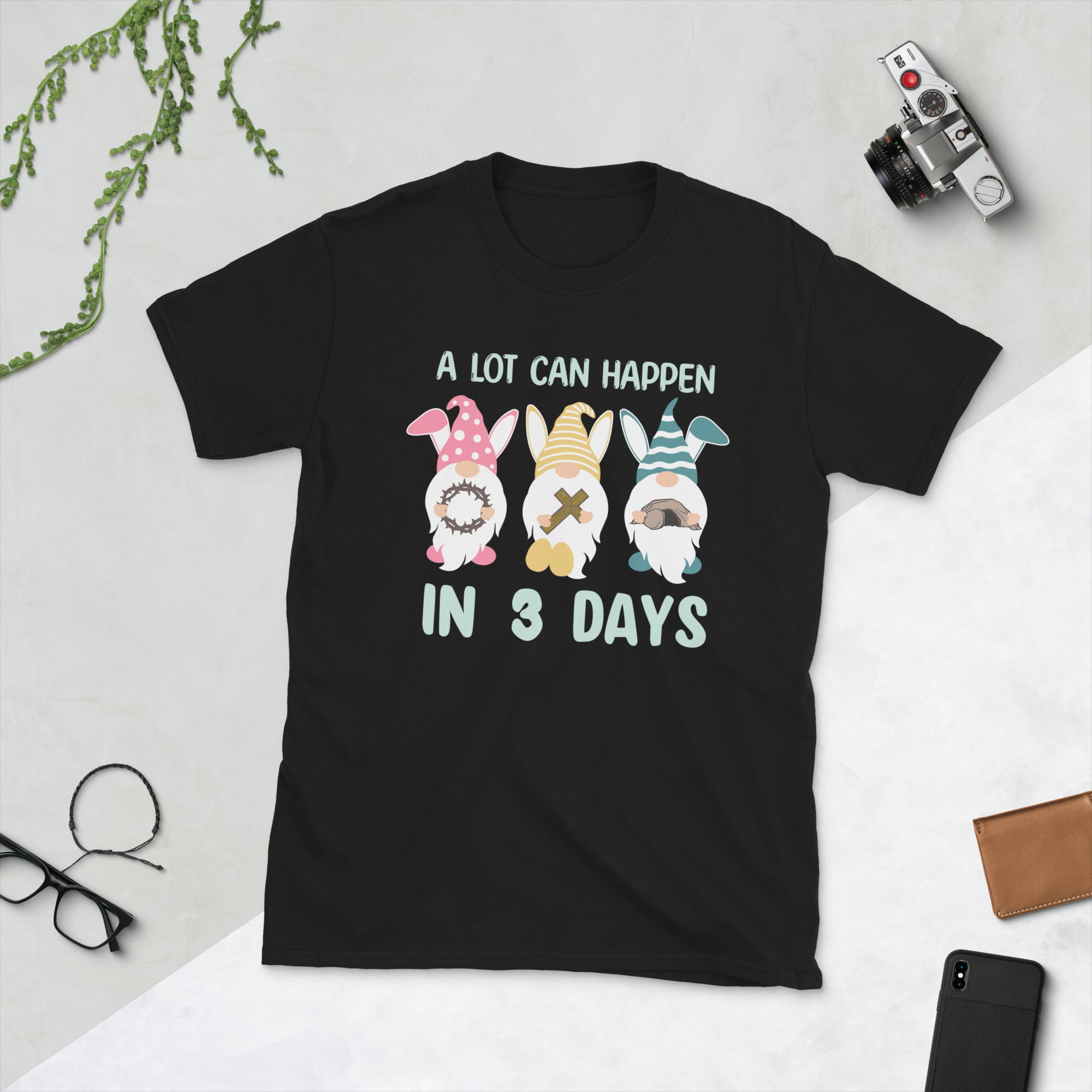 A lot can happen in 3 days Shirt,Easter Gnome Shirt,Easter Shirt For Christians,Easter is for Jesus,Funny Easter Shirt,Easter Family Gifts