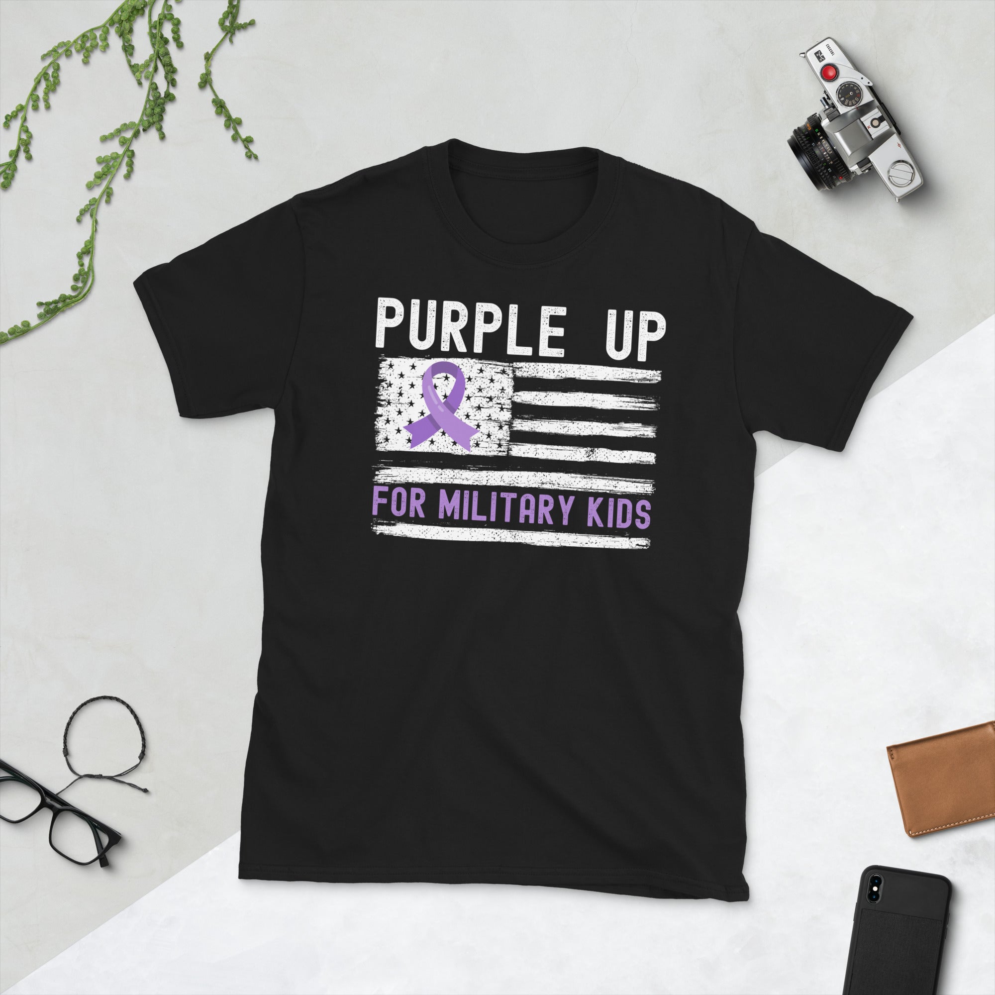 Military Child Shirt, Purple Up For Military Child Shirt, Military Children Month Gifts, Purple Ribbon Military Kids Tshirt, Purple Up Shirt - Madeinsea©