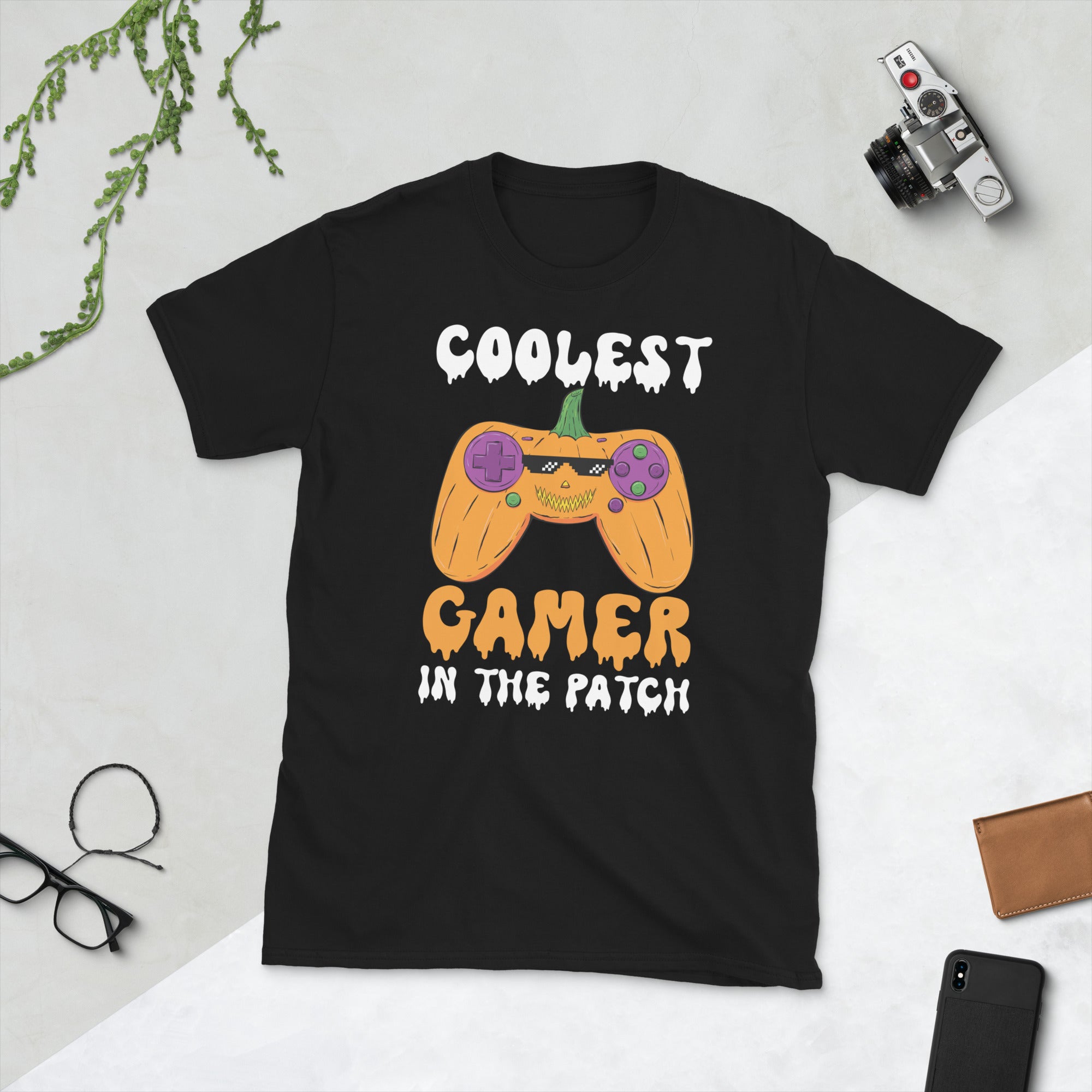 Coolest Gamer In The Patch, Halloween Gamer Shirt, Video Gamer Halloween Costume, Gaming Pumpkin Tshirt, Cool Halloween Gifts for Gamers - Madeinsea©